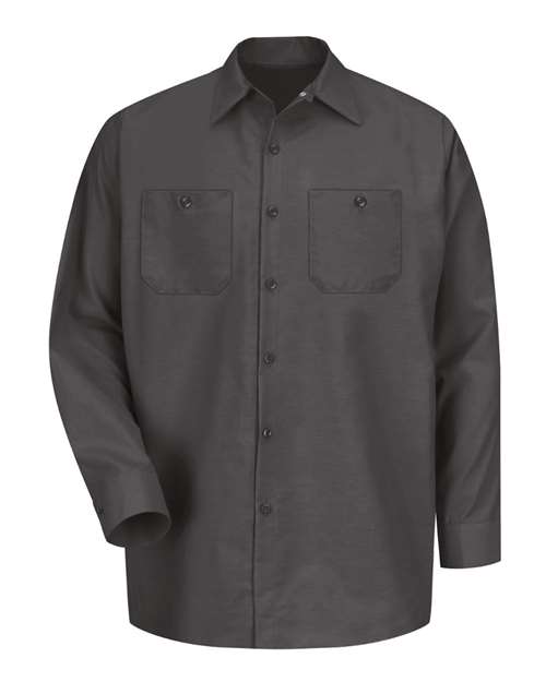 Red Kap Men's Tall Industrial Long Sleeve Work Shirt - SP14T