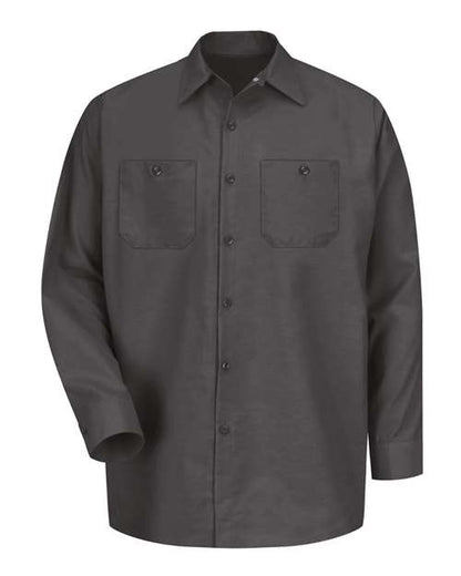 Red Kap Men's Tall Industrial Long Sleeve Work Shirt - SP14T