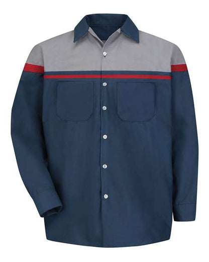 Red Kap Men's Tall Performance Tech Long Sleeve Shirt - SP14ACT