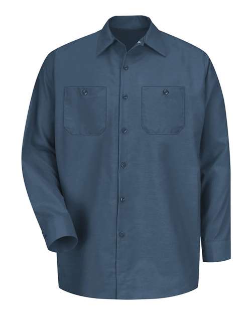 Red Kap Men's Tall Industrial Long Sleeve Work Shirt - SP14T