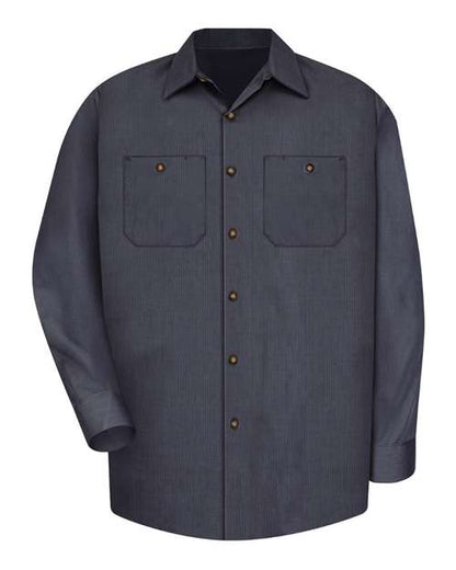 Red Kap Men's Tall Industrial Long Sleeve Work Shirt - SP14T