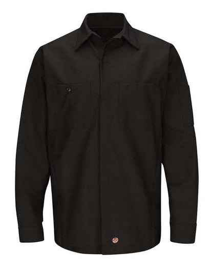Red Kap Men's Tall Long Sleeve Automotive Crew Shirt - SY10T