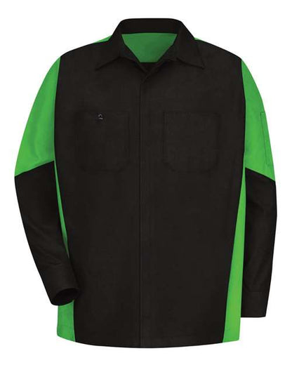 Red Kap Men's Tall Long Sleeve Automotive Crew Shirt - SY10T
