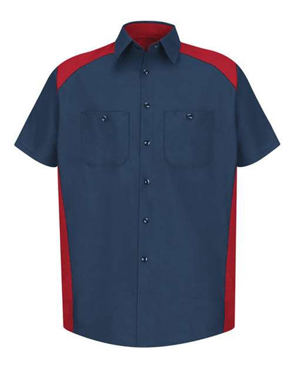 Red Kap Men's Tall Short Sleeve Motorsports Shirt - SP28T