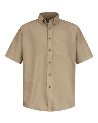 Red Kap Men's Tall Poplin Short Sleeve Dress Shirt - SP80T