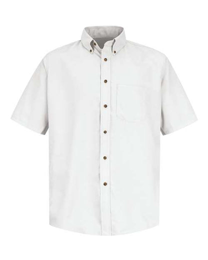Red Kap Men's Tall Poplin Short Sleeve Dress Shirt - SP80T