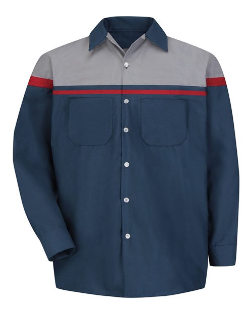 Red Kap Men's Tall Performance Tech Long Sleeve Shirt - SP14ACT