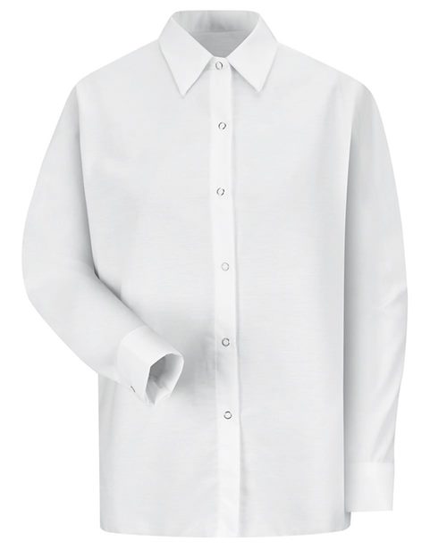 Red Kap Women's Long Sleeve Specialized Pocketless Poplin Work Shirt - SP15