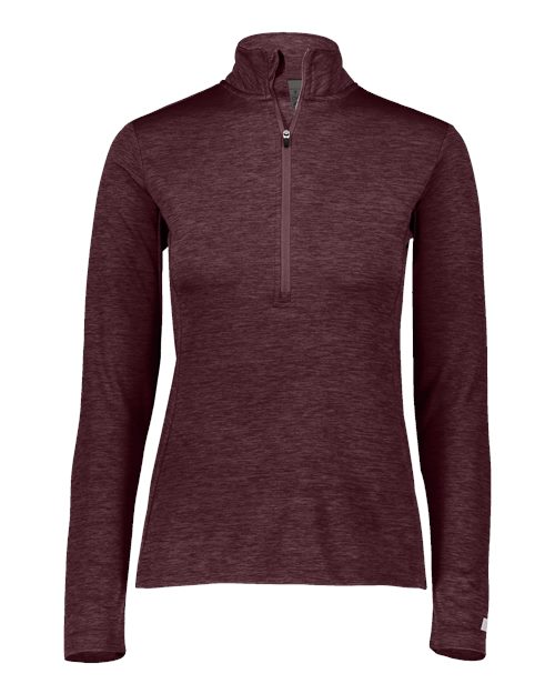 Russell Athletic - Women's Striated Quarter-Zip Pullover - QZ7EAX
