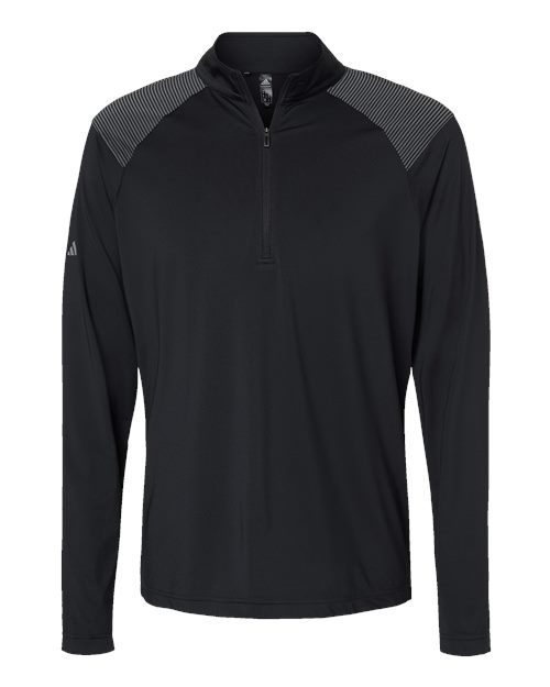 Adidas Men's Ultimate365 Lightweight Shoulder Stripe Quarter-Zip Pullover - A520
