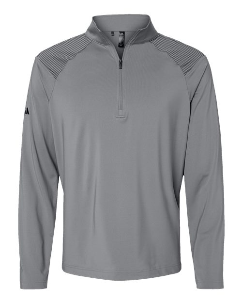 Adidas Men's Ultimate365 Lightweight Shoulder Stripe Quarter-Zip Pullover - A520