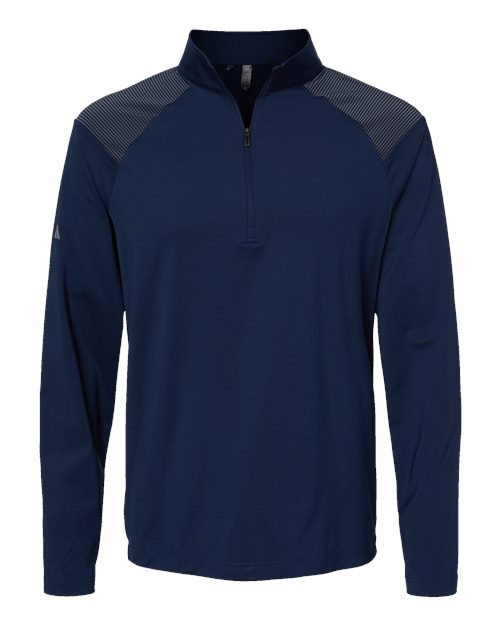 Adidas Men's Ultimate365 Lightweight Shoulder Stripe Quarter-Zip Pullover - A520