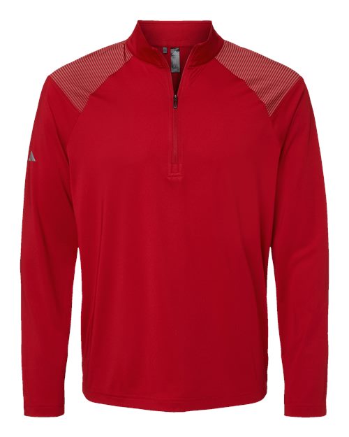 Adidas Men's Ultimate365 Lightweight Shoulder Stripe Quarter-Zip Pullover - A520