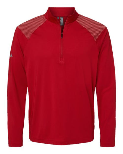 Adidas Men's Ultimate365 Lightweight Shoulder Stripe Quarter-Zip Pullover - A520
