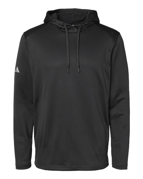 Adidas Men's Textured Mixed Media Midweight Hooded Sweatshirt - A530