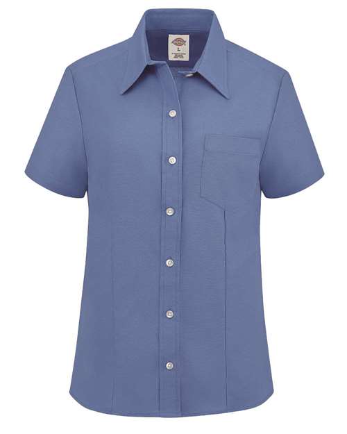 Dickies Women's Short Sleeve Stretch Oxford Shirt - S254