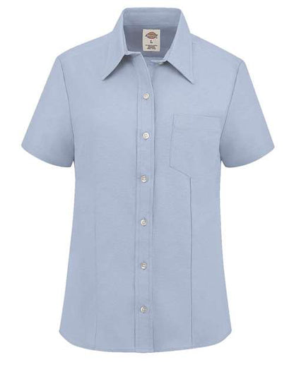 Dickies Women's Short Sleeve Stretch Oxford Shirt - S254