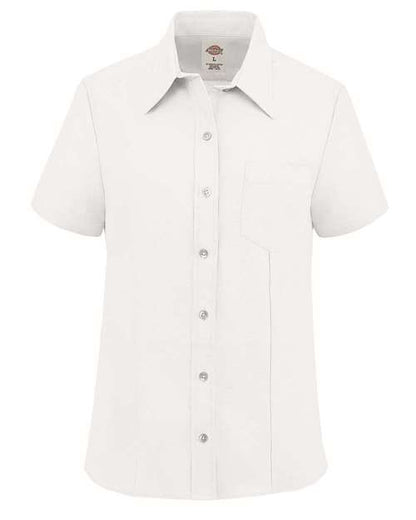 Dickies Women's Short Sleeve Stretch Oxford Shirt - S254