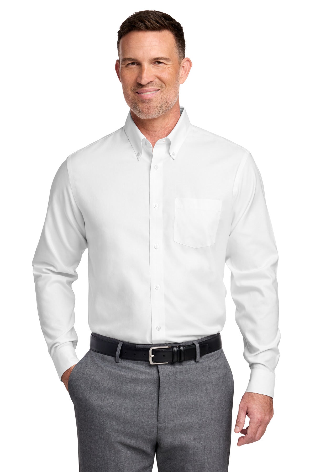 Brooks Brothers Wrinkle-Free Stretch Nailhead Shirt BB18002
