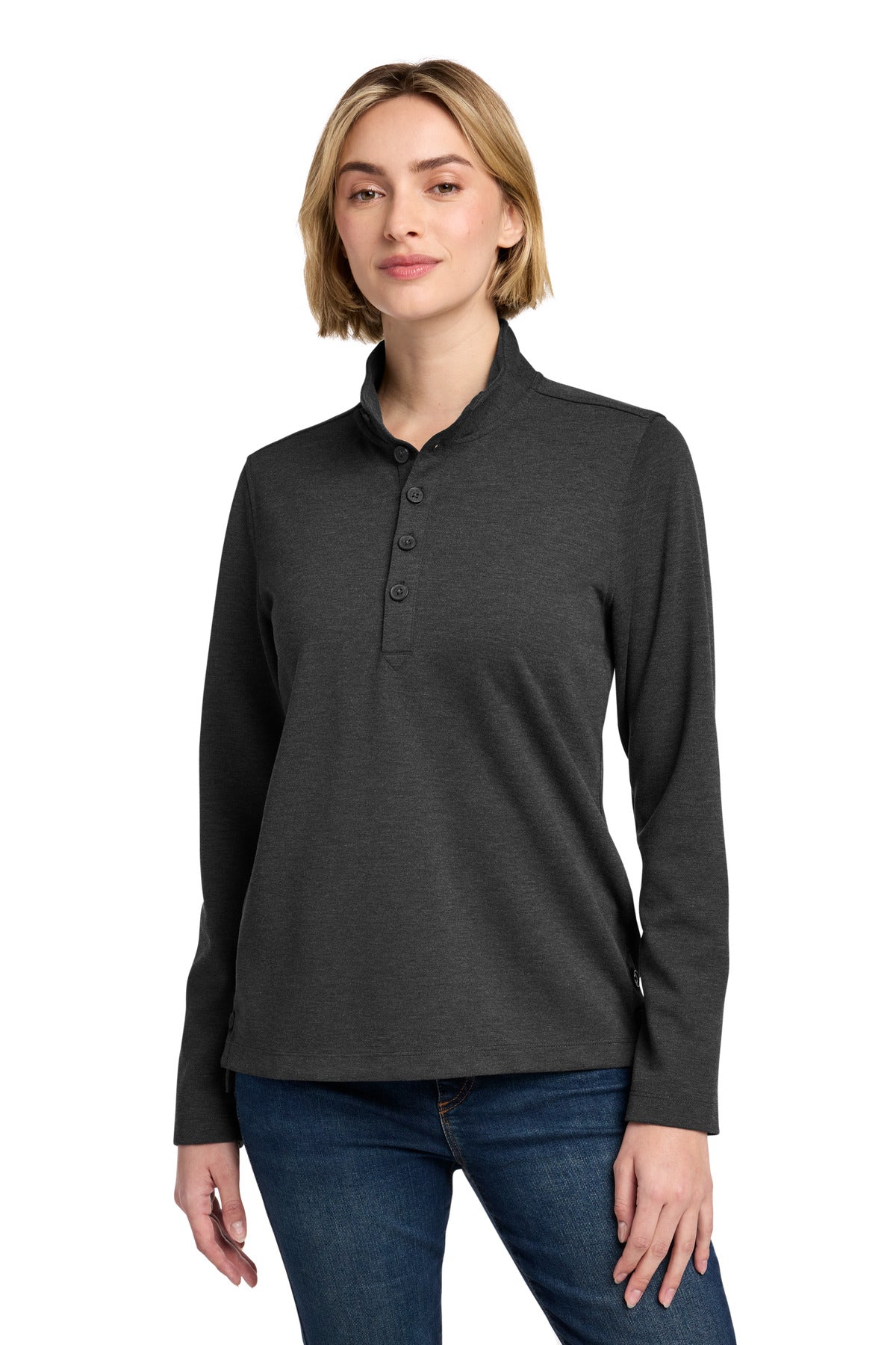 Brooks Brothers Women's Mid-Layer Stretch 1/2-Button BB18203