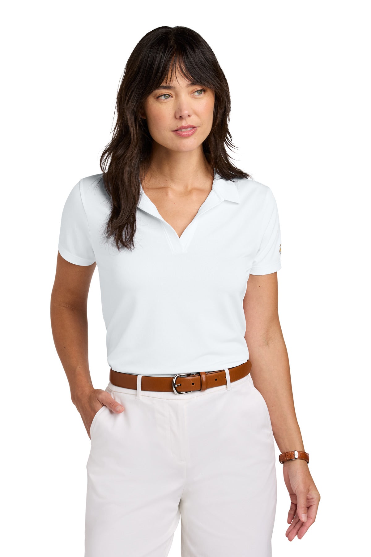 Brooks Brothers Women's Mesh Pique Performance Polo BB18221