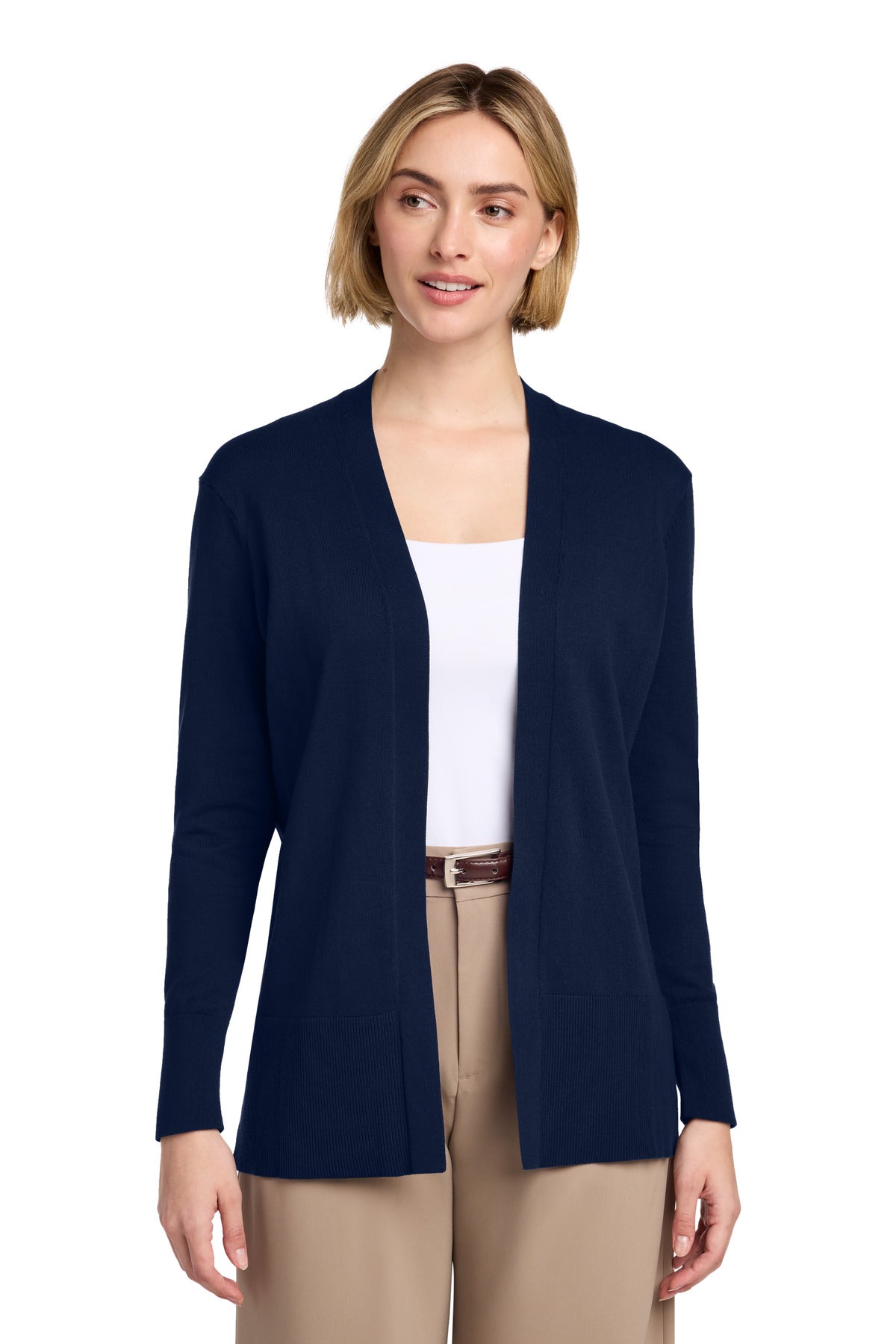 Brooks Brothers Women's Cotton Stretch Long Cardigan Sweater BB18403