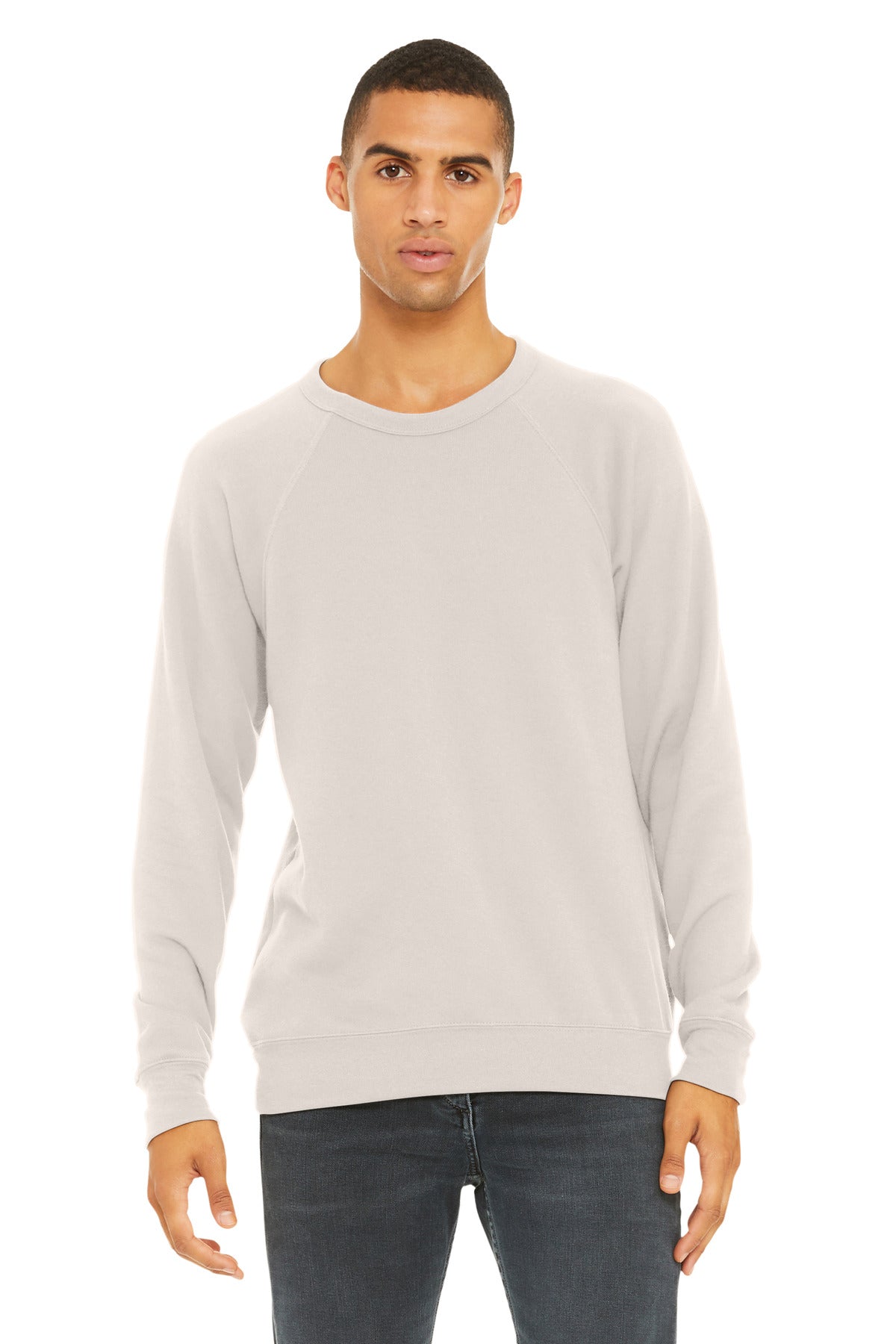 BELLA+CANVAS Unisex Sponge Fleece Raglan Sweatshirt. BC3901
