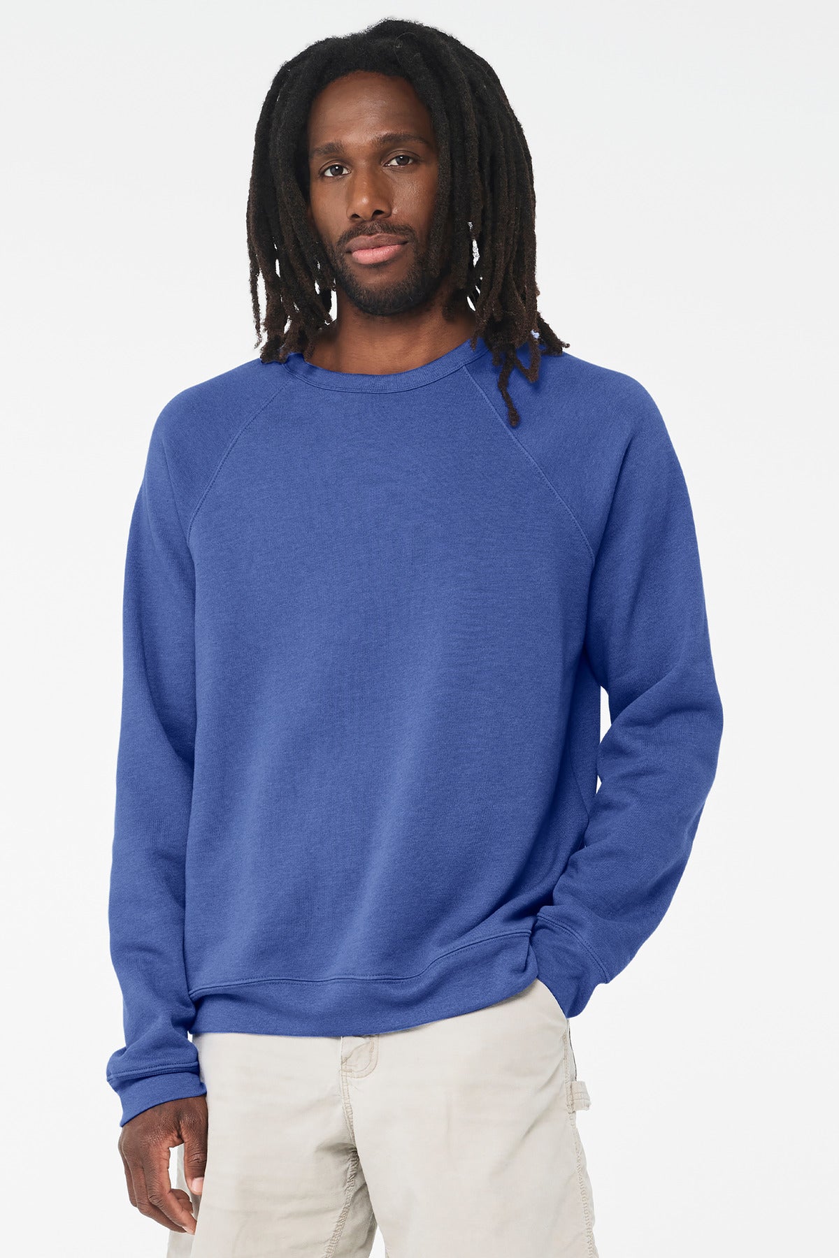 BELLA+CANVAS Unisex Sponge Fleece Raglan Sweatshirt. BC3901