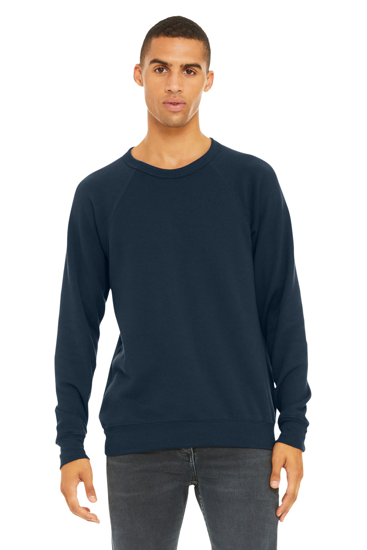BELLA+CANVAS Unisex Sponge Fleece Raglan Sweatshirt. BC3901