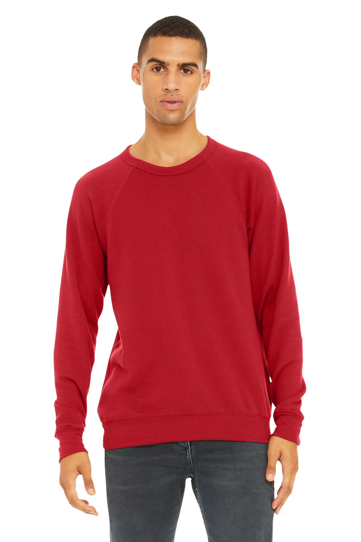BELLA+CANVAS Unisex Sponge Fleece Raglan Sweatshirt. BC3901