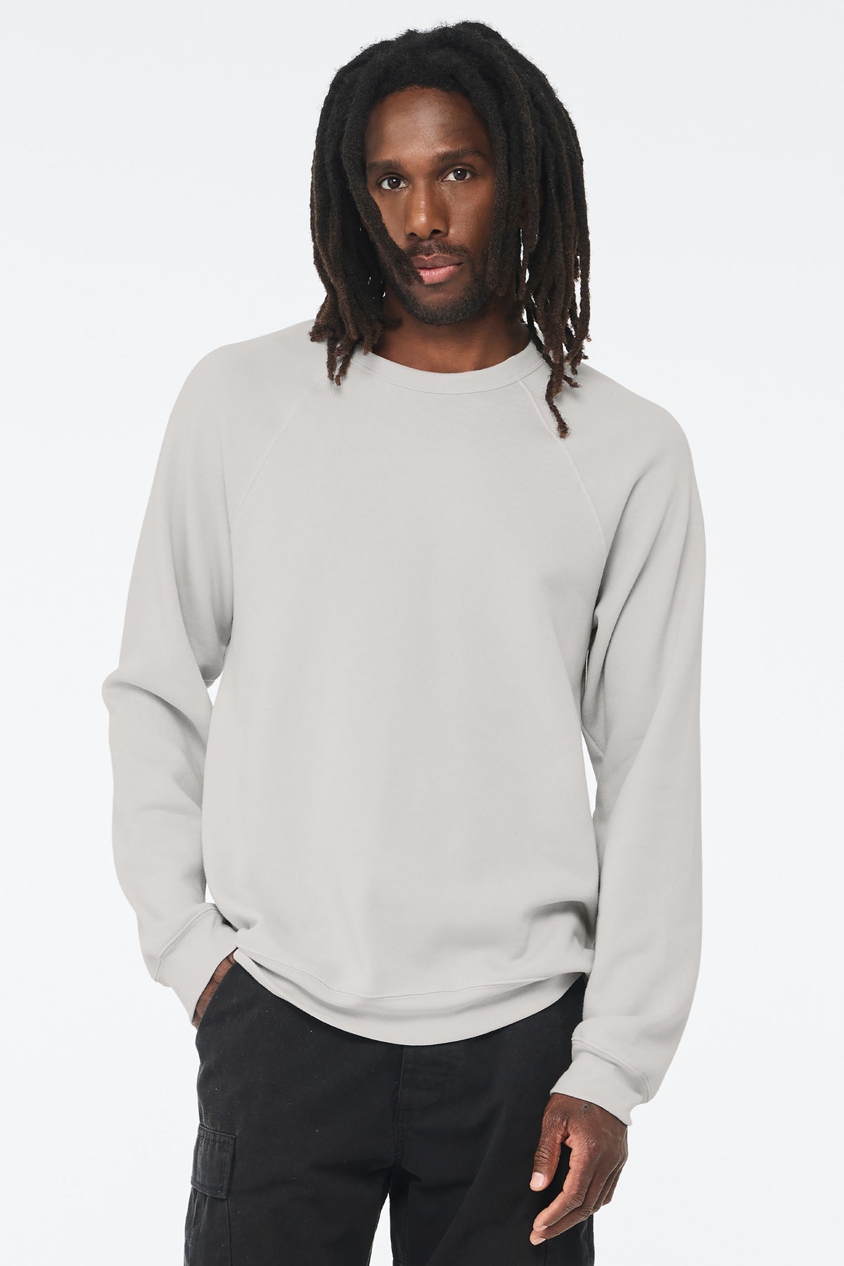 BELLA+CANVAS Unisex Sponge Fleece Raglan Sweatshirt. BC3901