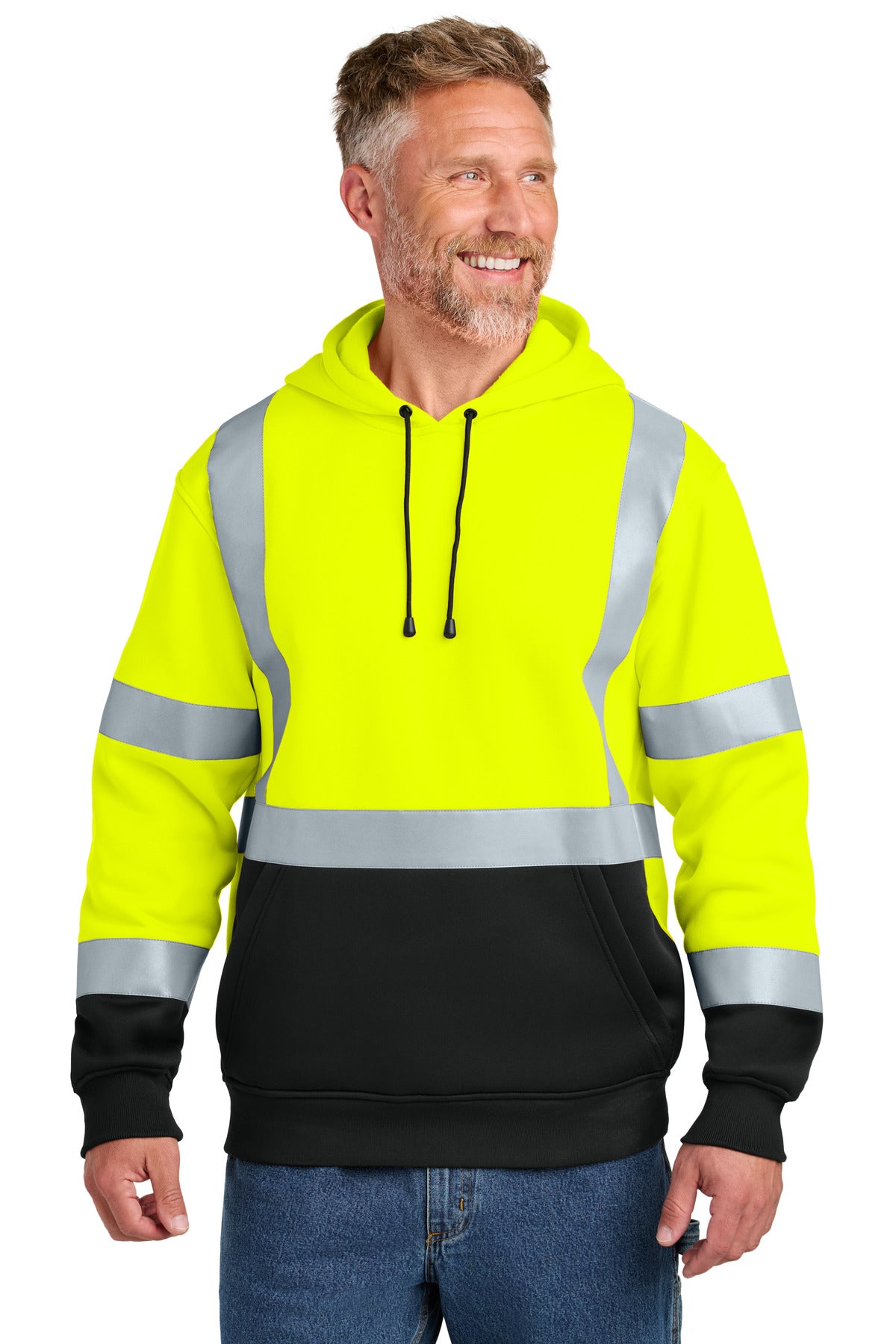 CornerStone ANSI 107 Class 3 Heavy-Duty Fleece Pullover Hoodie CSF301