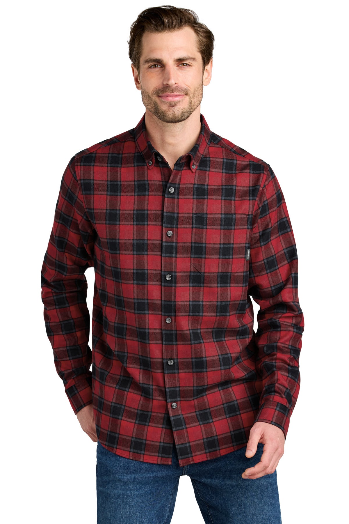 Eddie Bauer Long Sleeve Favorite Flannel Plaid Shirt EB610