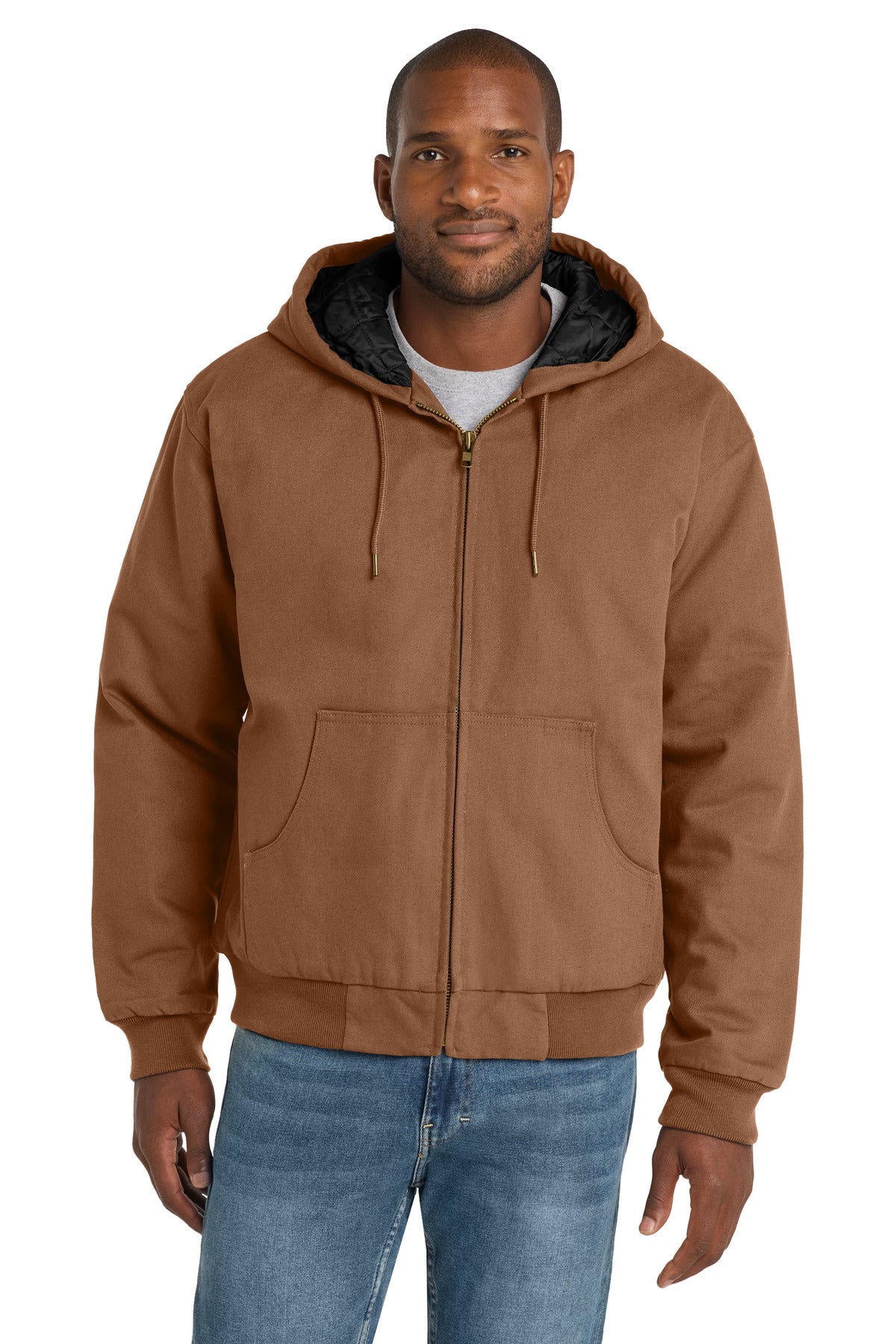 CornerStone - Duck Cloth Hooded Work Jacket.  J763H