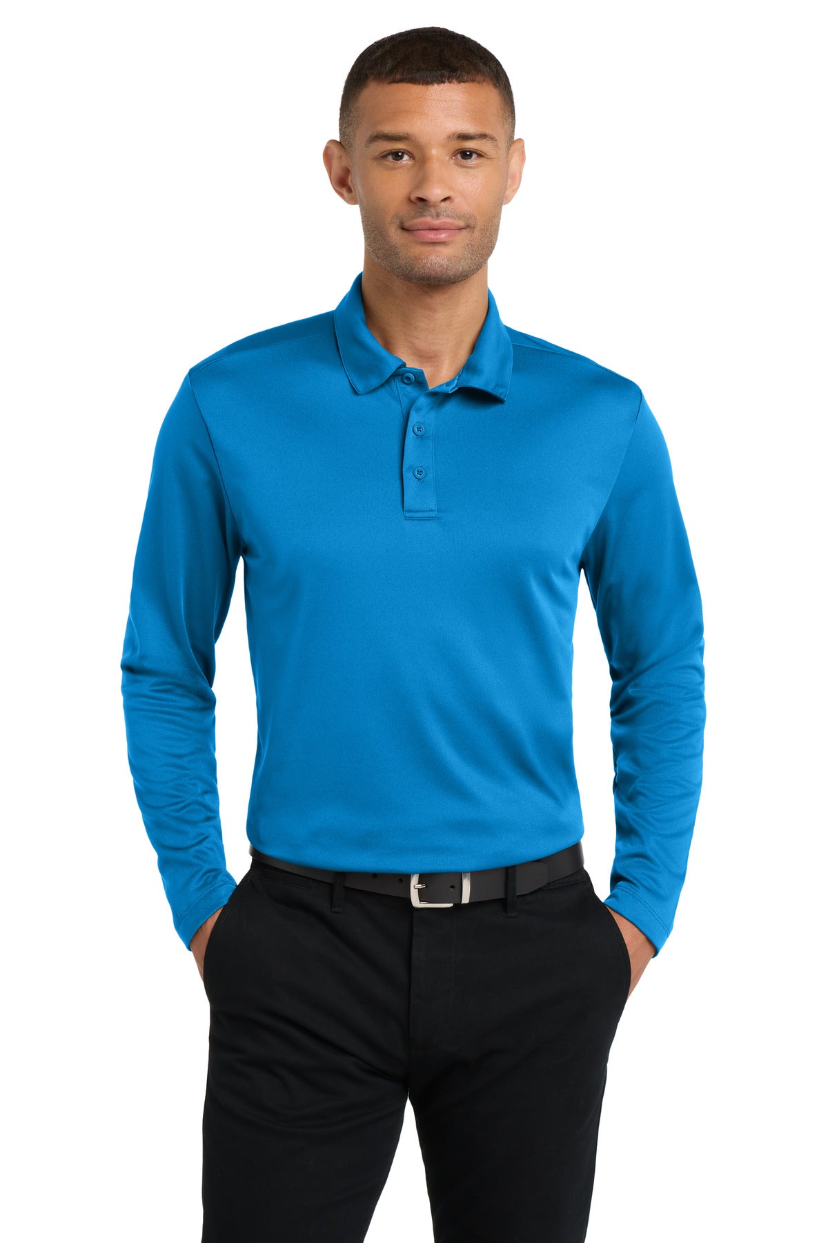 Port Authority Silk Touch‚ Performance Long Sleeve Polo. K540LS