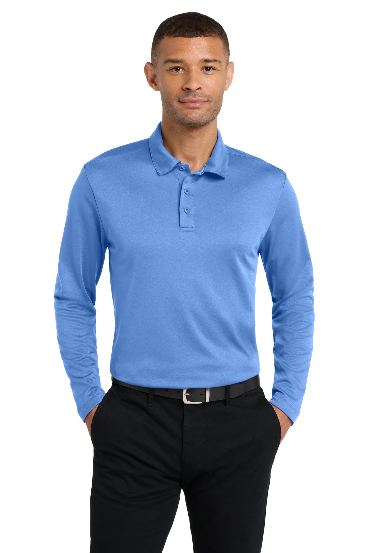 Port Authority Silk Touch‚ Performance Long Sleeve Polo. K540LS