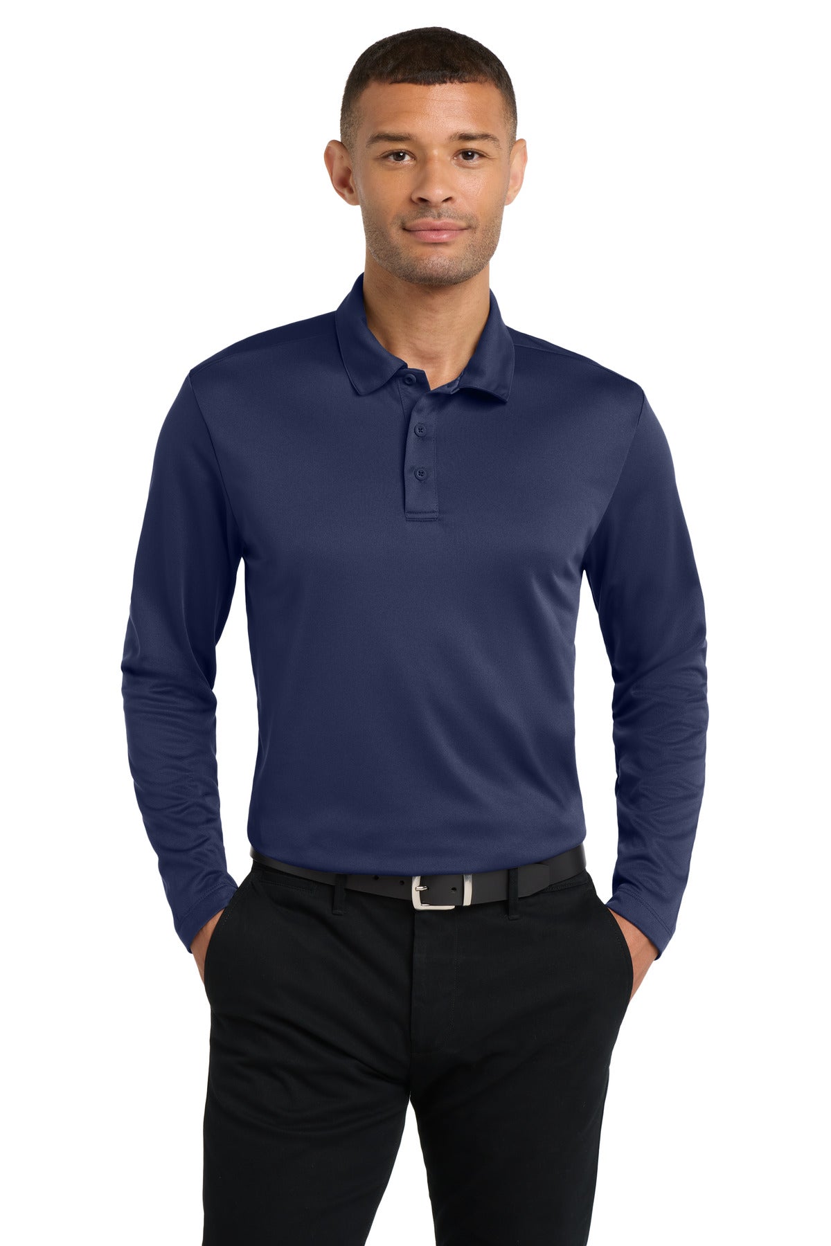 Port Authority Silk Touch‚ Performance Long Sleeve Polo. K540LS