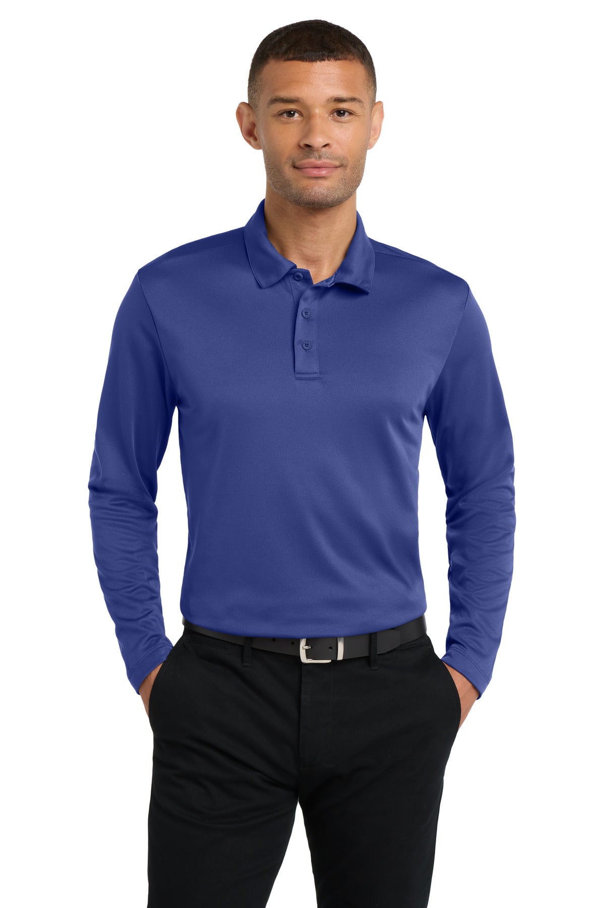 Port Authority Silk Touch‚ Performance Long Sleeve Polo. K540LS
