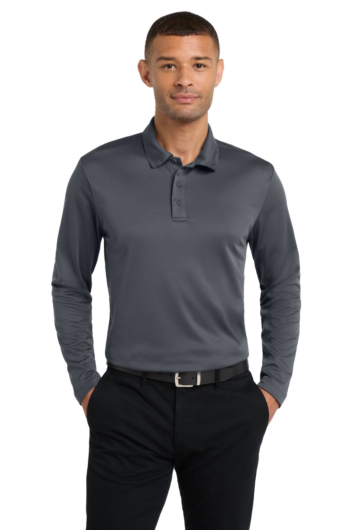 Port Authority Silk Touch‚ Performance Long Sleeve Polo. K540LS