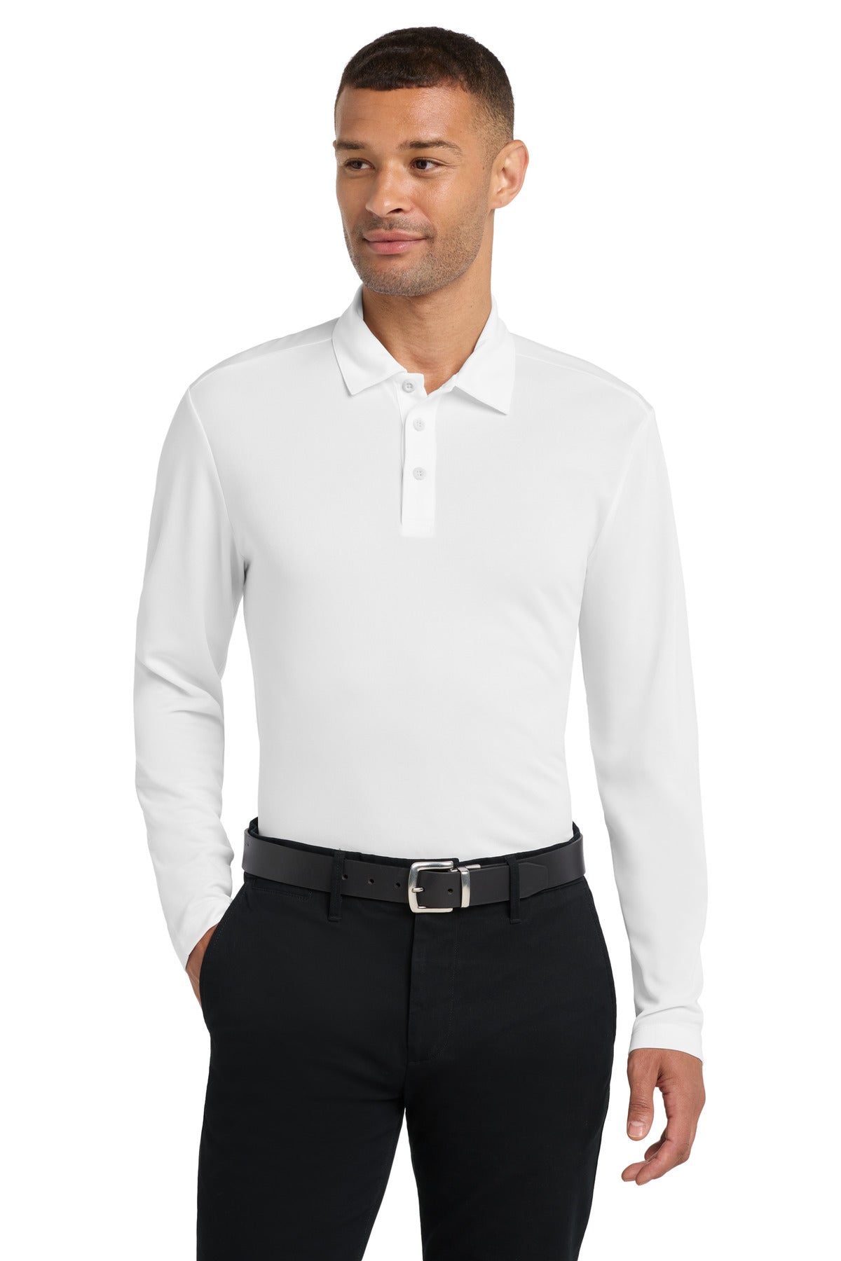 Port Authority Silk Touch‚ Performance Long Sleeve Polo. K540LS