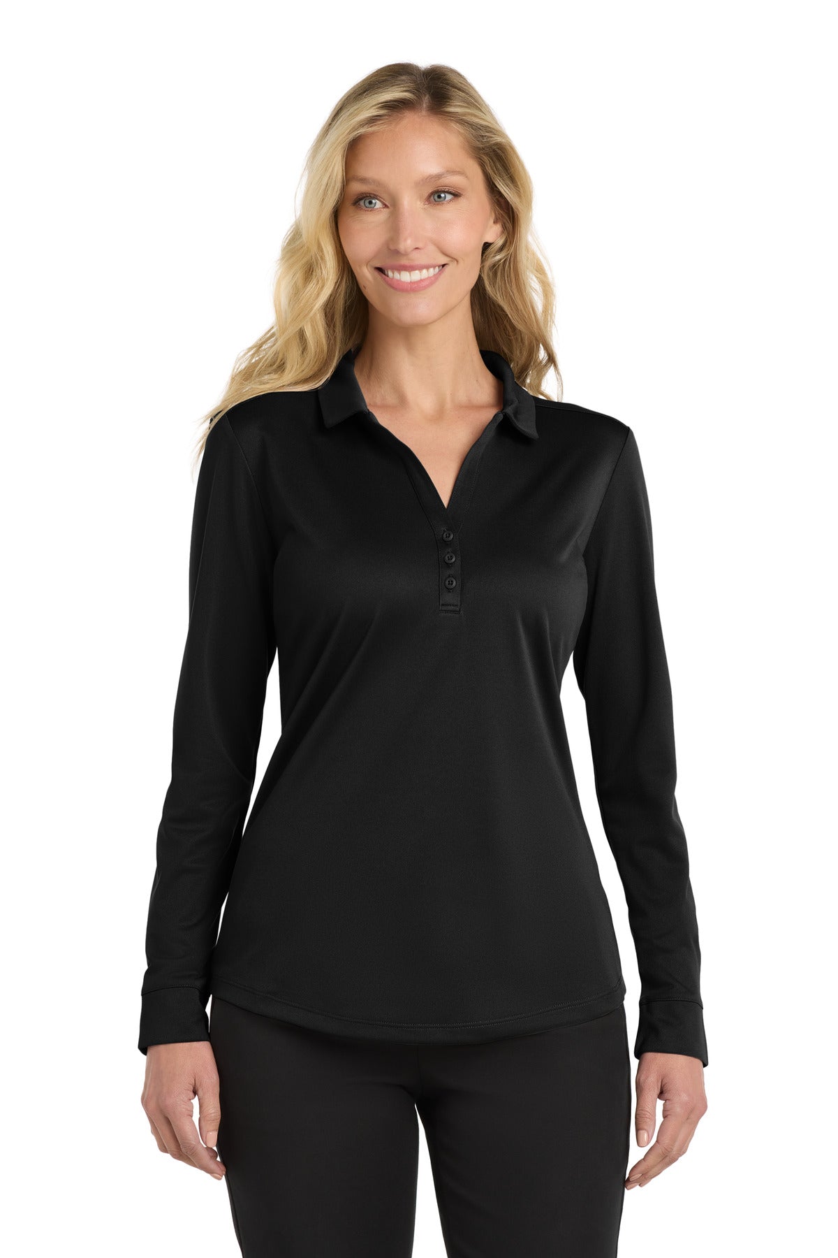Port Authority  Women's Silk Touch ‚  Performance Long Sleeve Polo. L540LS