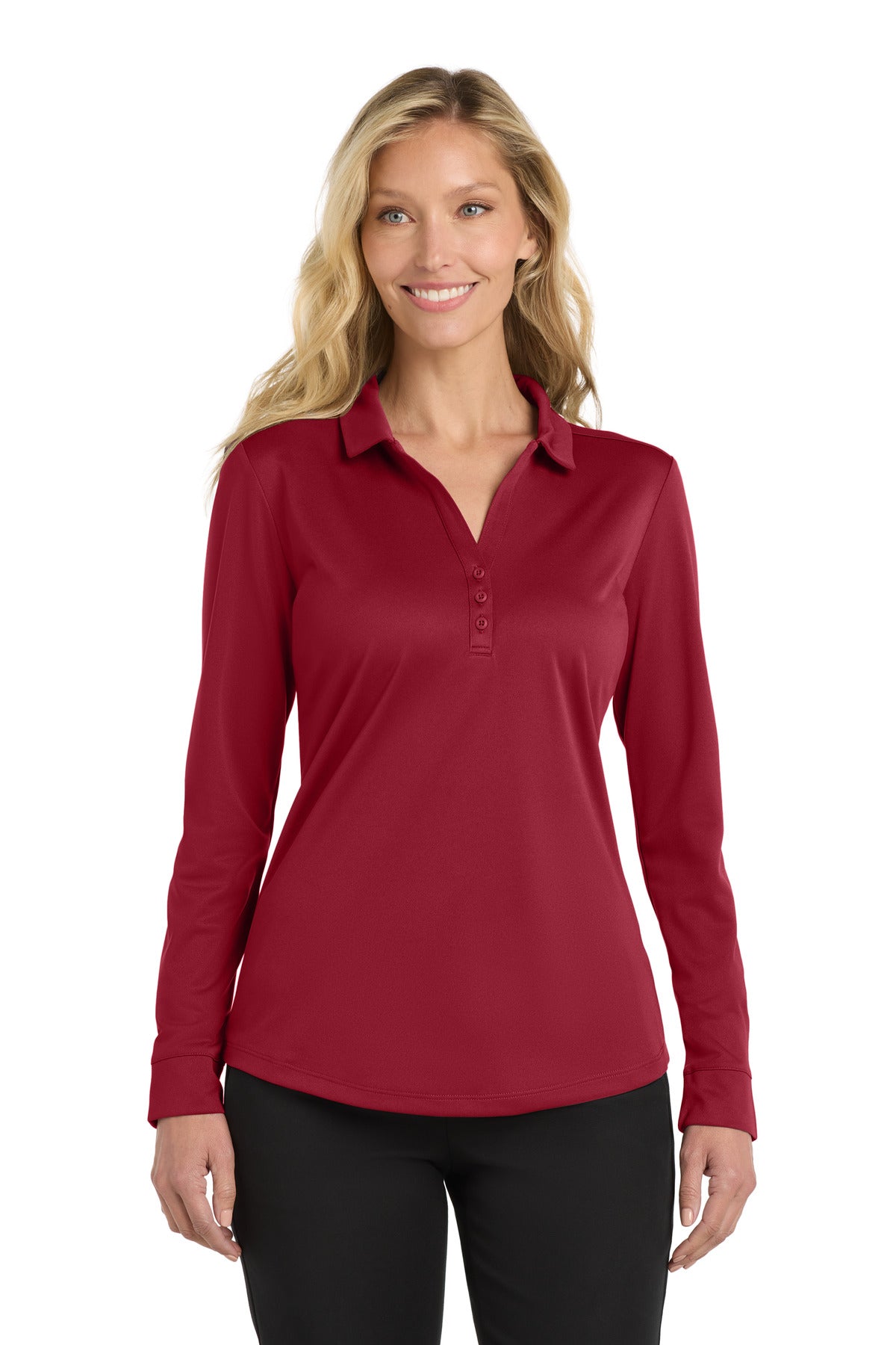 Port Authority  Women's Silk Touch ‚  Performance Long Sleeve Polo. L540LS