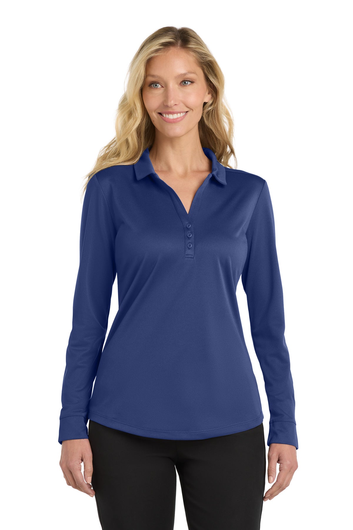 Port Authority  Women's Silk Touch ‚  Performance Long Sleeve Polo. L540LS
