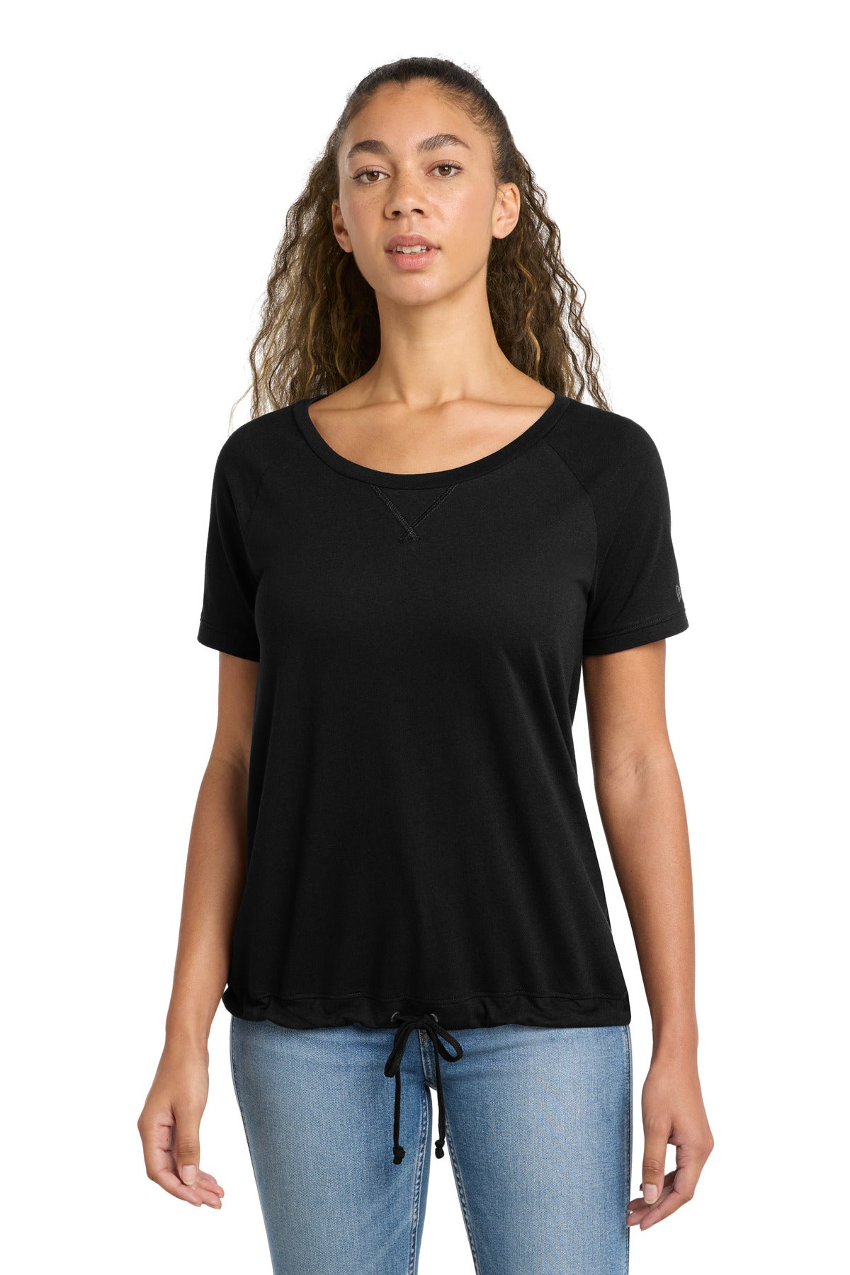 New Era  Women's Tri-Blend Performance Cinch Tee. LNEA133