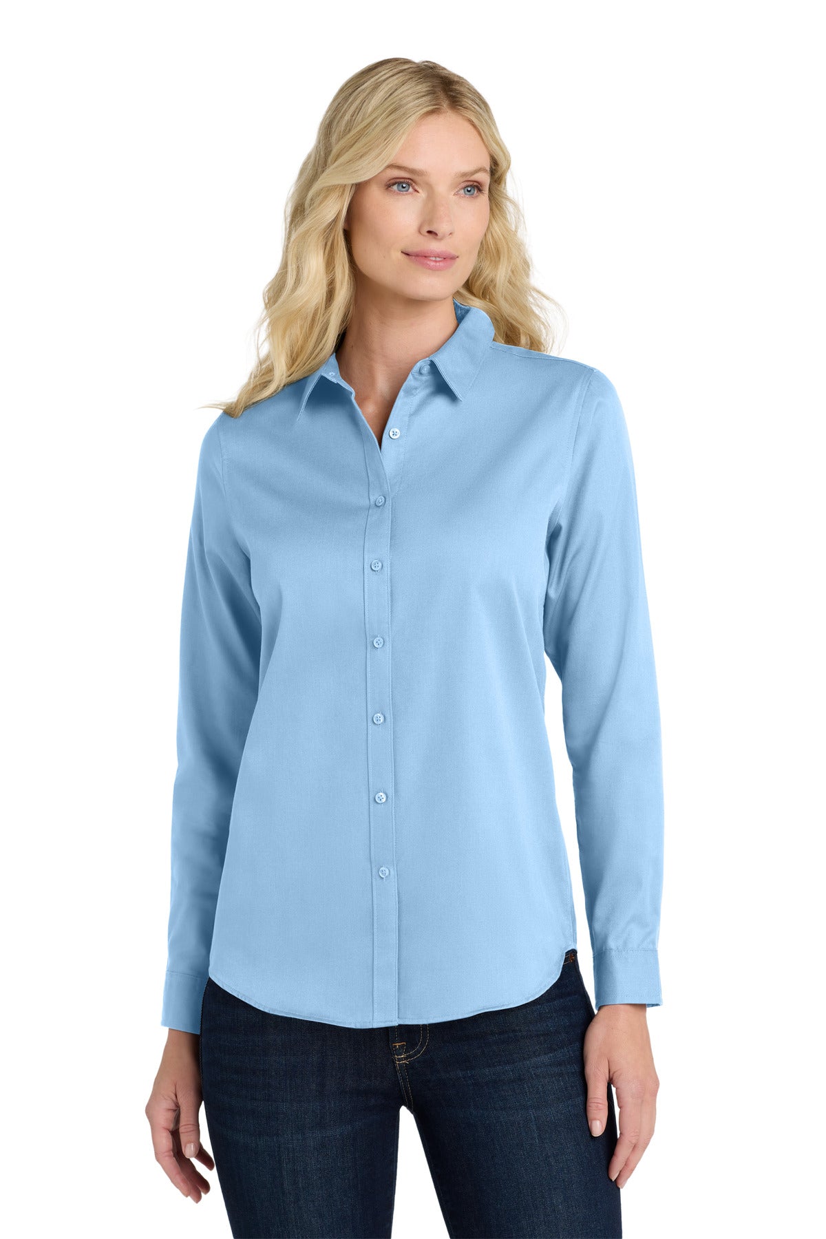 Port Authority Women's Long Sleeve SuperPro React‚Twill Shirt. LW808