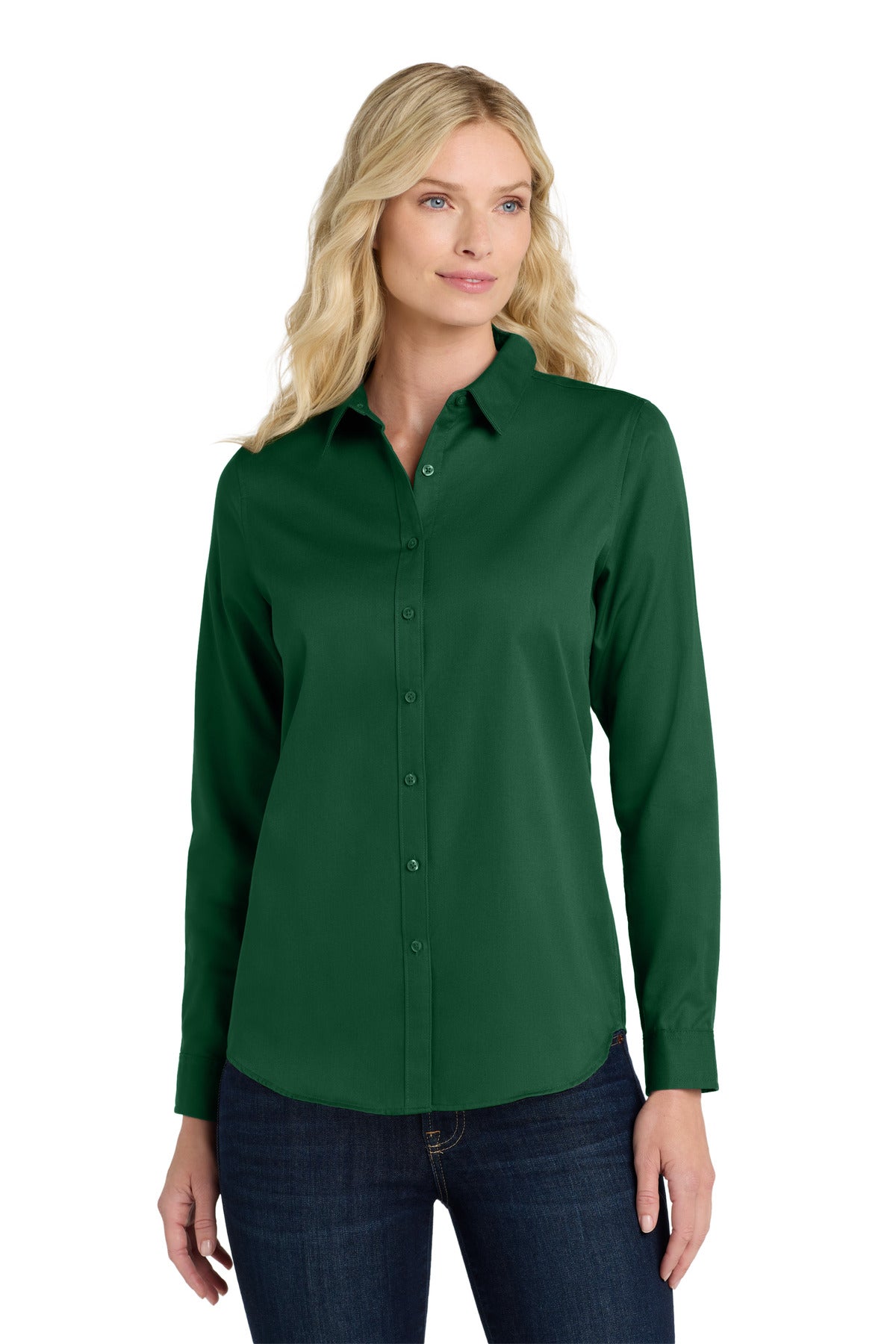 Port Authority Women's Long Sleeve SuperPro React‚Twill Shirt. LW808