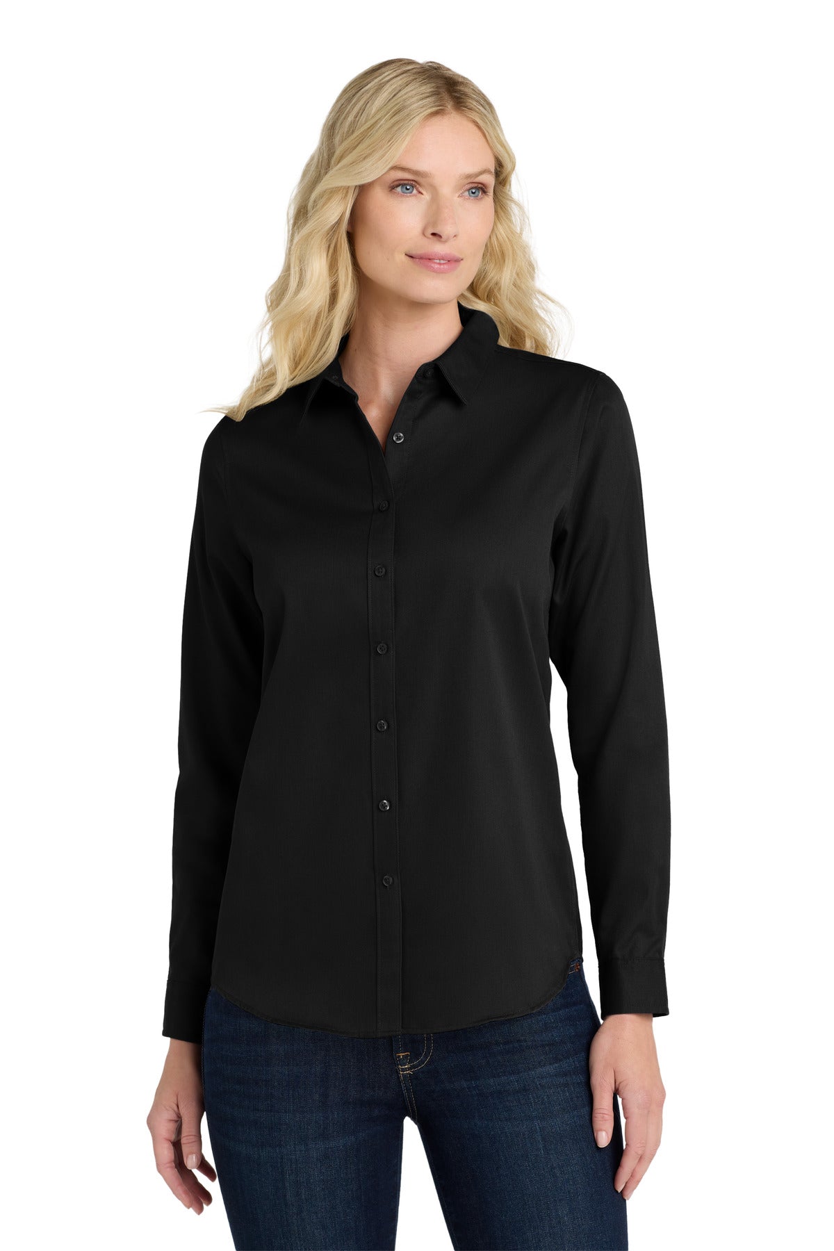 Port Authority Women's Long Sleeve SuperPro React‚Twill Shirt. LW808