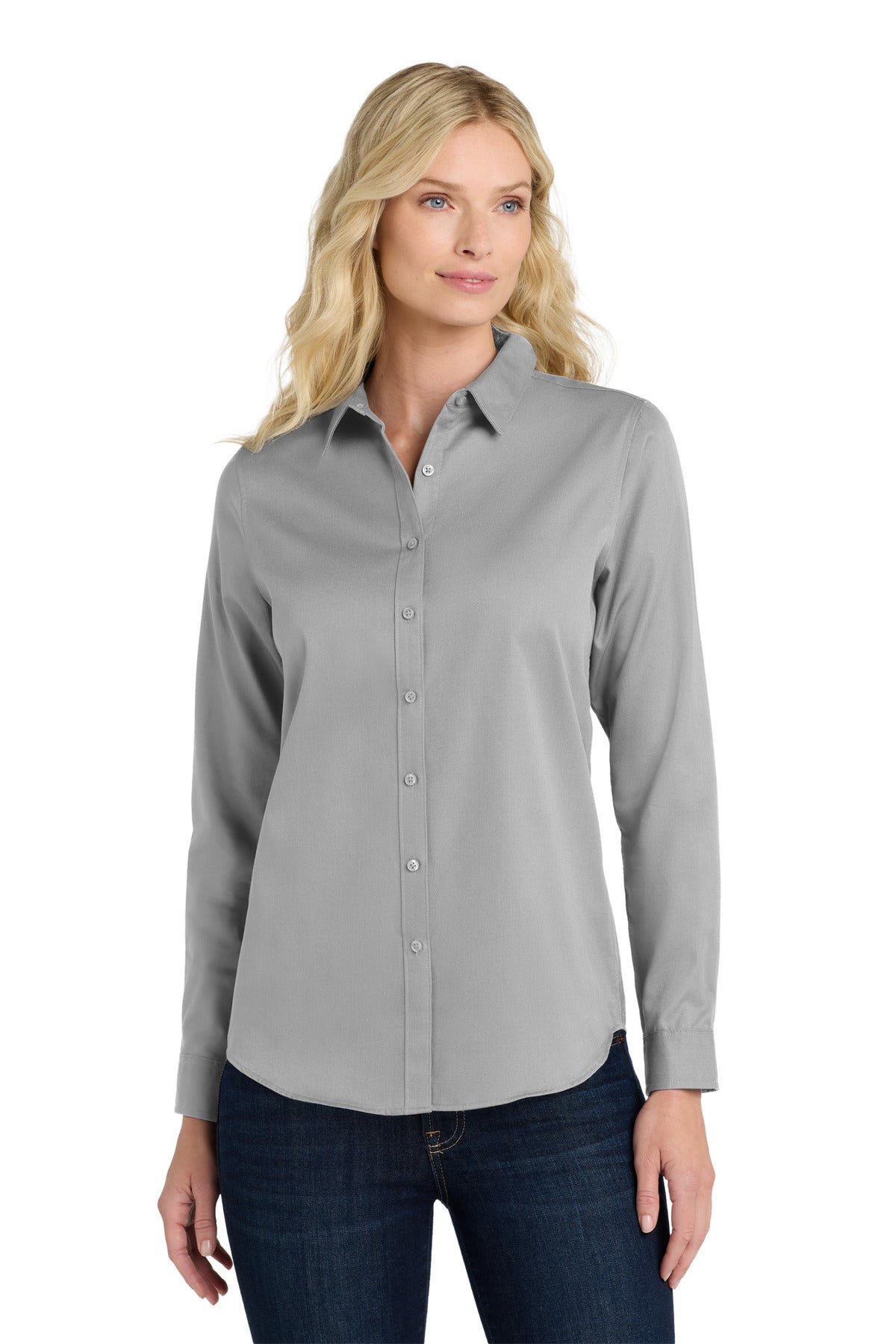 Port Authority Women's Long Sleeve SuperPro React‚Twill Shirt. LW808