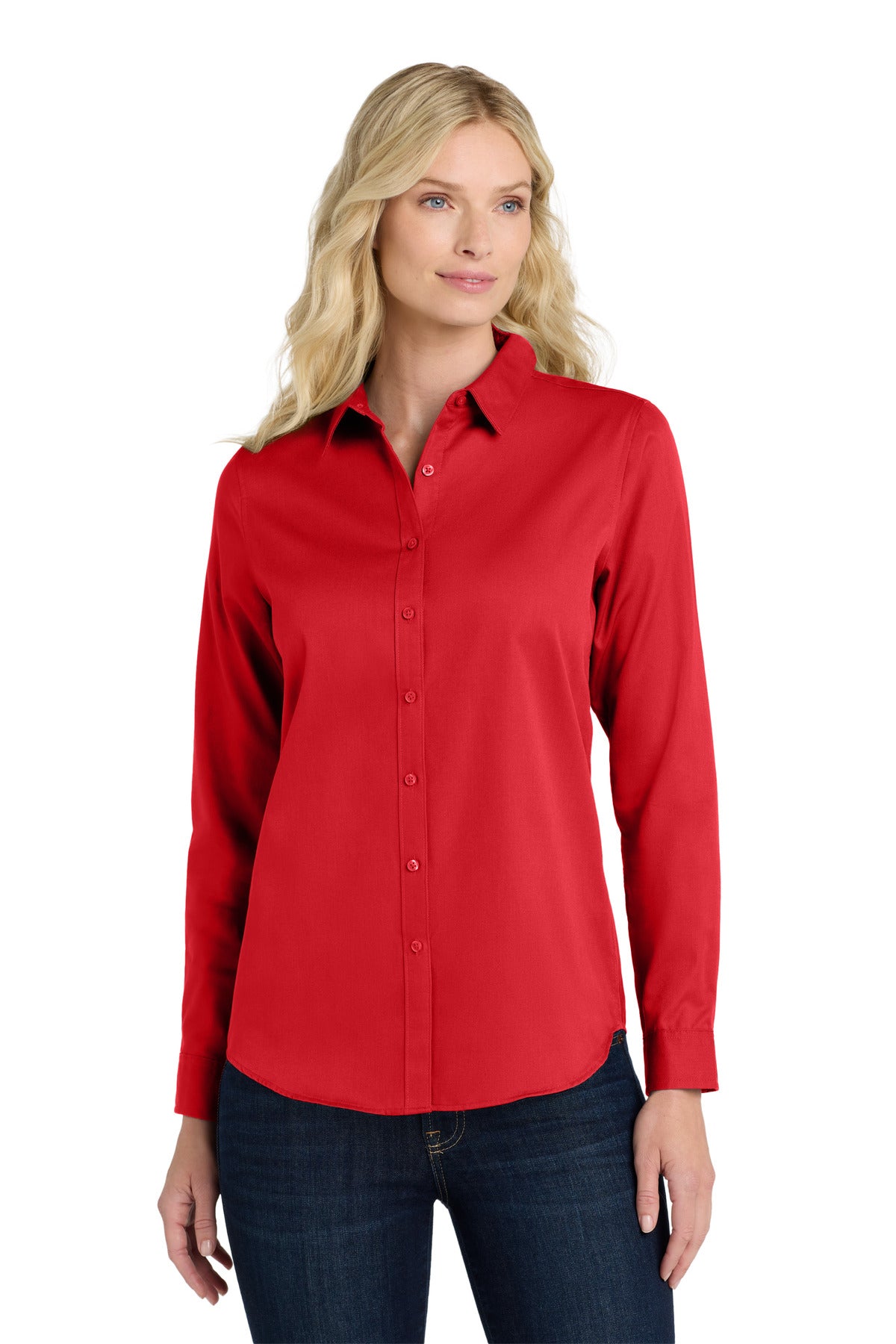 Port Authority Women's Long Sleeve SuperPro React‚Twill Shirt. LW808