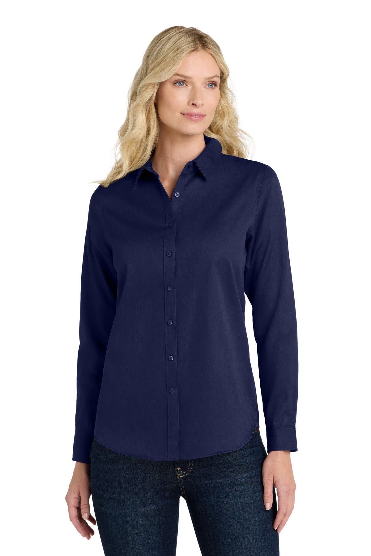 Port Authority Women's Long Sleeve SuperPro React‚Twill Shirt. LW808